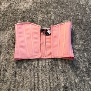PrettyLittleThing Pink Corset Top